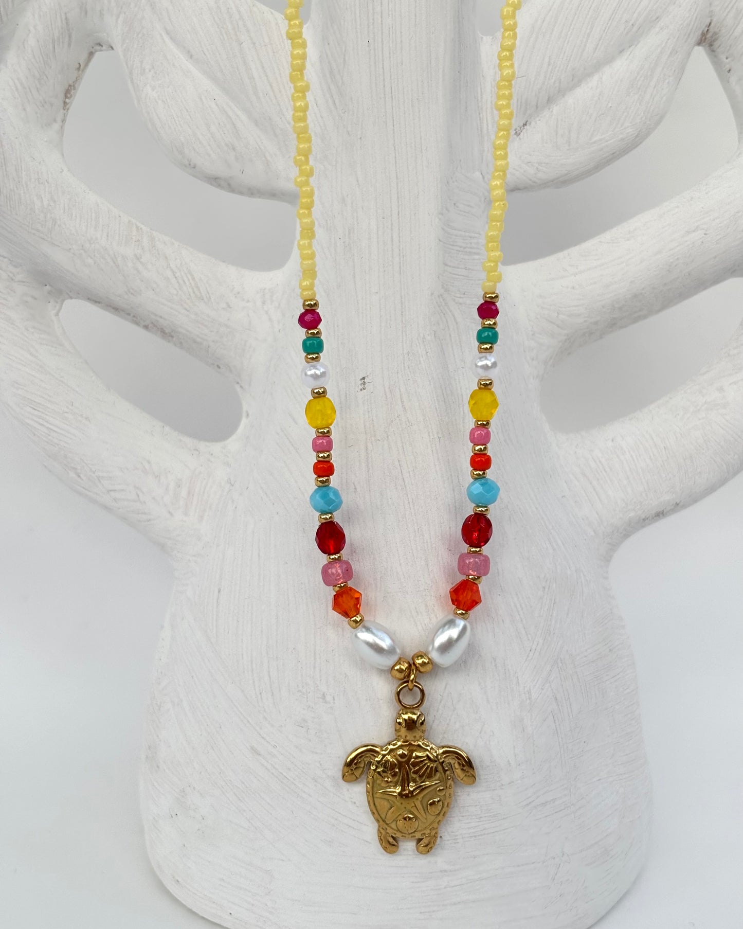 - Handgemaakte kralen ketting