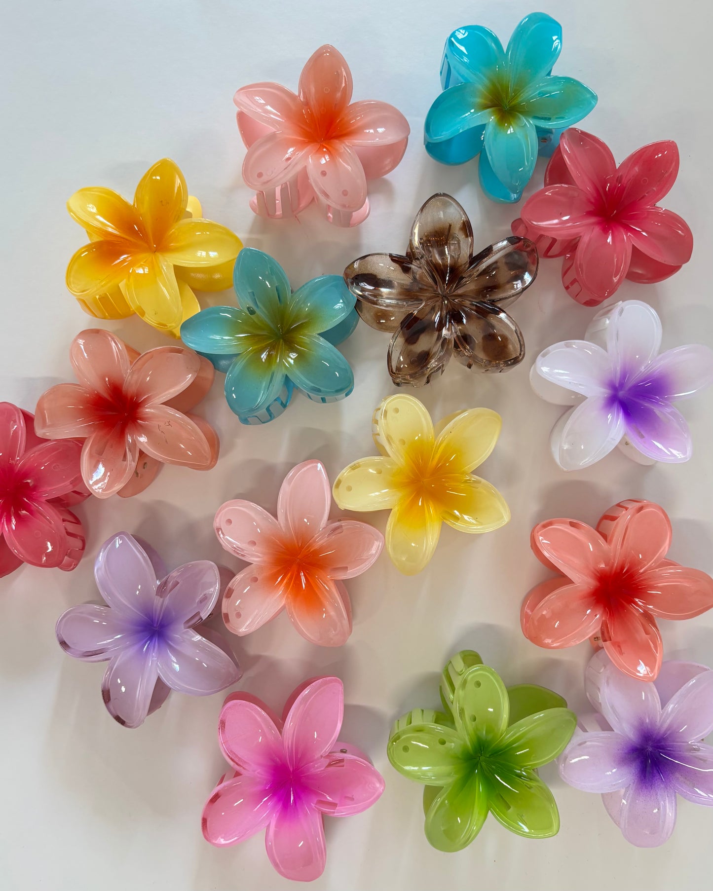 Bloemenhaarclip groot