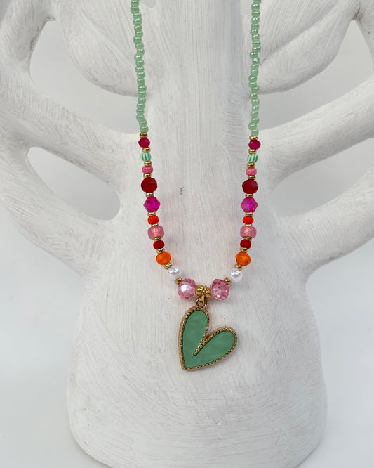 - Handgemaakte kralen ketting