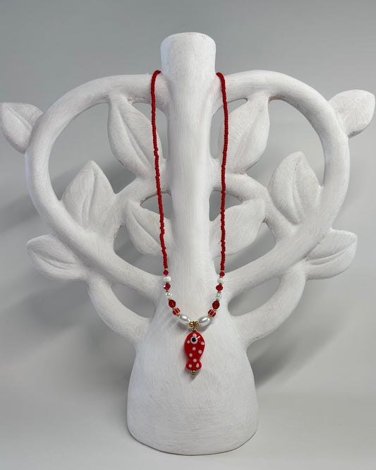 - Handgemaakte kralen ketting