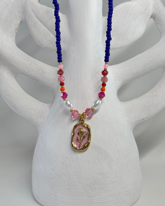 - Handgemaakte kralen ketting