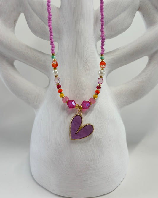 - Handgemaakte kralen ketting