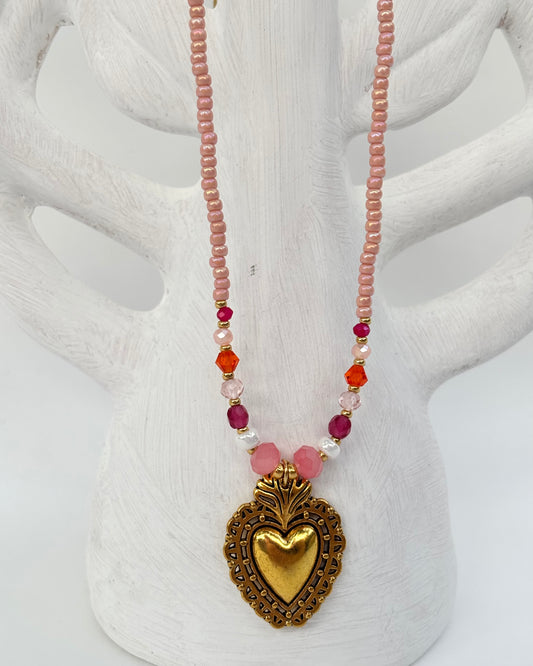 - Handgemaakte kralen ketting