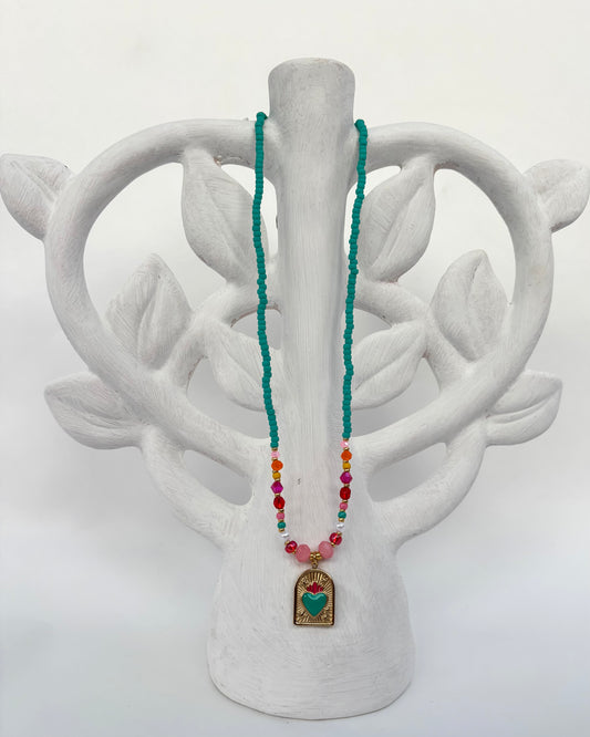 - Handgemaakte kralen ketting