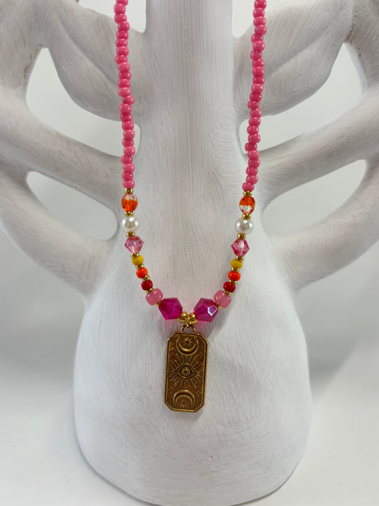 - Handgemaakte kralen ketting