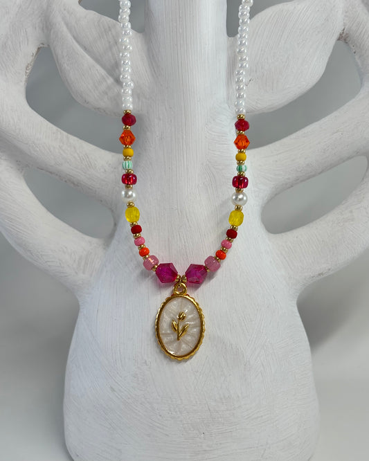 - Handgemaakte kralen ketting