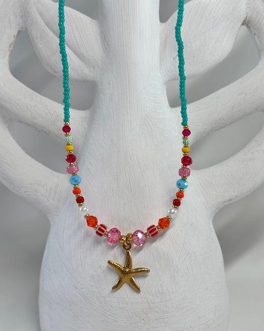 - Handgemaakte kralen ketting