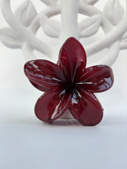 Bloemenhaarclip groot