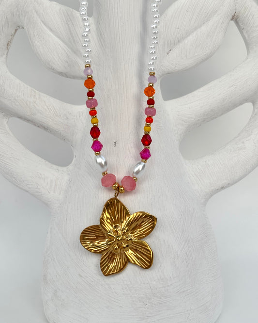- Handgemaakte kralen ketting