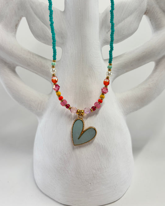 - Handgemaakte kralen ketting